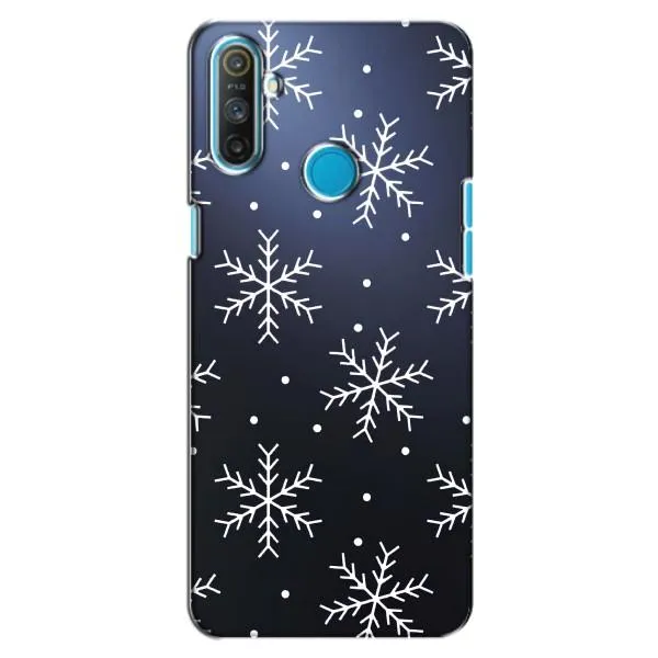 Чехол с принтом «Белые снежинки» для Realme C3