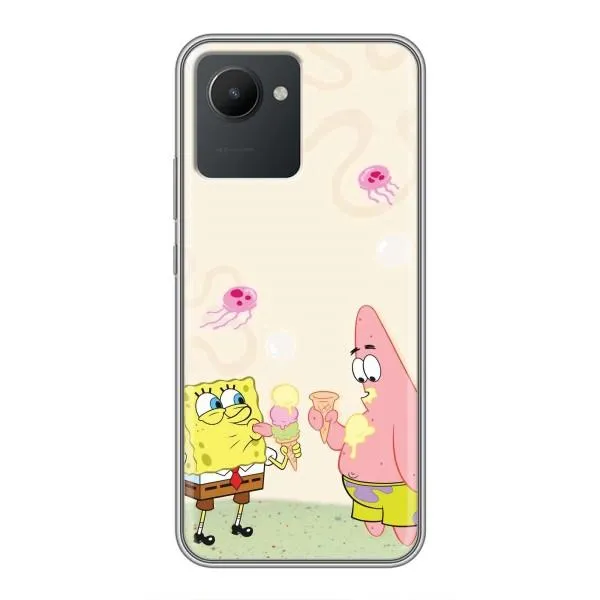 Чехол с принтом «Патрик и Боб» для Realme C30 Чехол с принтом «Патрик и Боб» для Realme C30