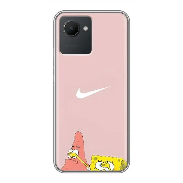 Чехол с принтом «Патрик и Губка» для Realme C30 Чехол с принтом «Патрик и Губка» для Realme C30