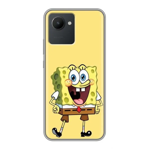 Чехол с принтом «Веселый Спанч Боб» для Realme C30 Чехол с принтом «Веселый Спанч Боб» для Realme C30