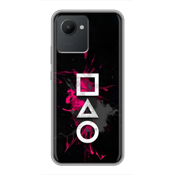 Чехол с принтом «Символы Игра кальмара» для Realme C30