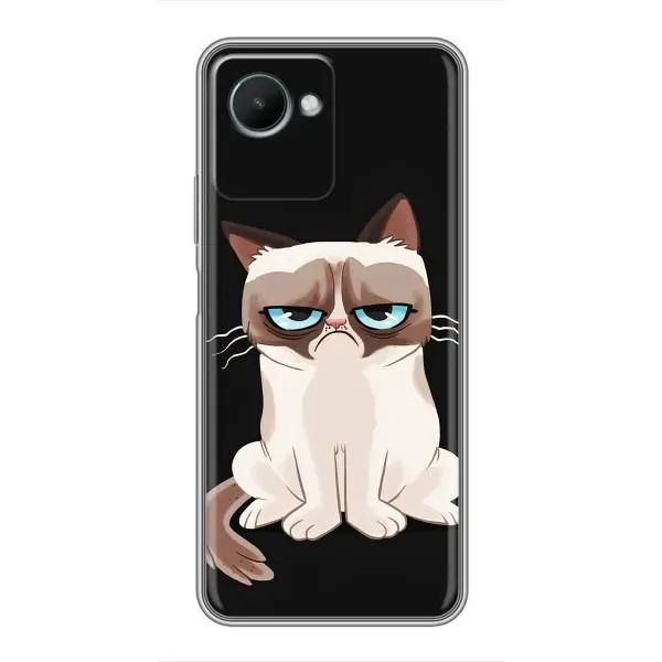 Чехол с принтом «Грустный кот» для Realme C30s Чехол с принтом «Грустный кот» для Realme C30s