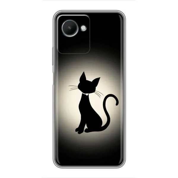 Чехол с принтом «Силуэт котика» для Realme C30s Чехол с принтом «Силуэт котика» для Realme C30s
