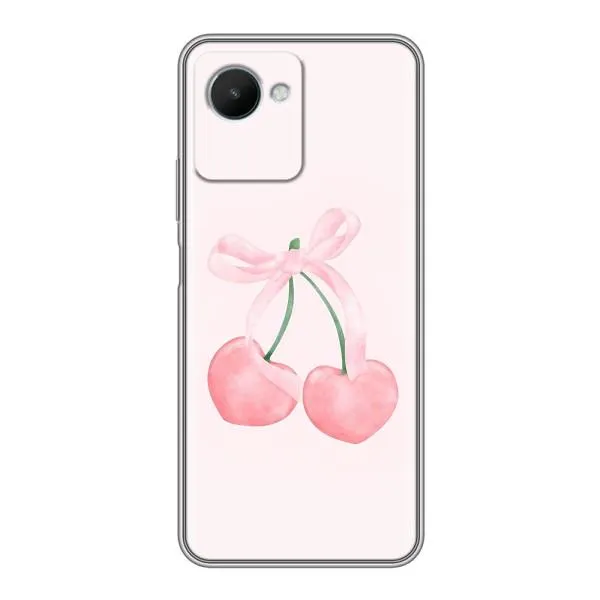 Чехол с принтом «Розовые вишни» для Realme C30s