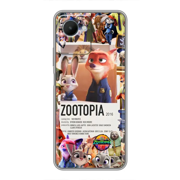 Чехол с принтом «Постер Зверополис» для Realme C30s