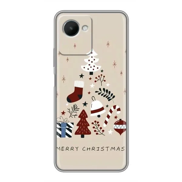 Чехол с принтом «Merry Christmas» для Realme C30s