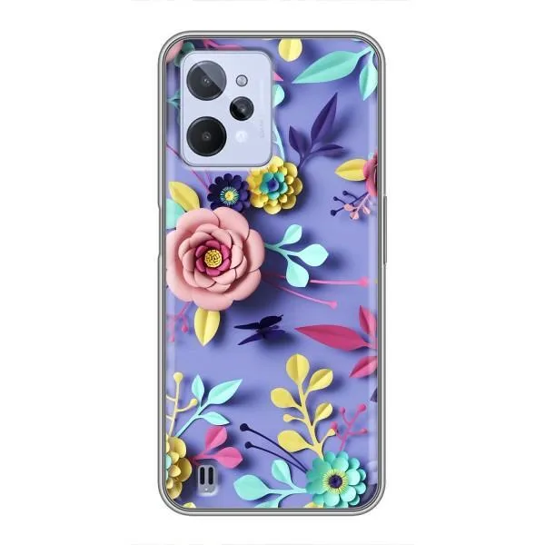 Чехол с принтом «Цветочный дизайн» для Realme C31