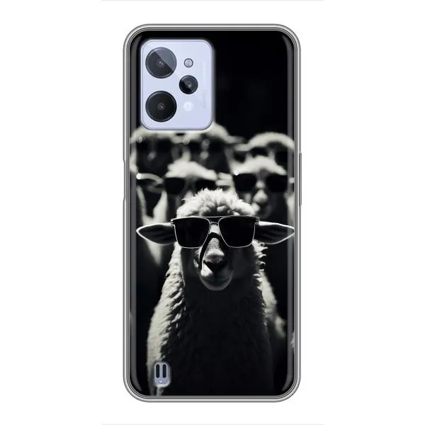 Чехол с принтом «Овечка в очках» для Realme C31 Чехол с принтом «Овечка в очках» для Realme C31