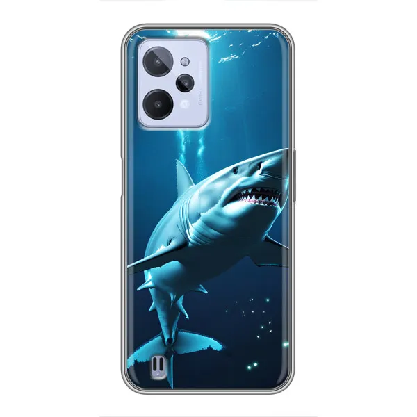 Чехол с принтом «Акула под водой» для Realme C31