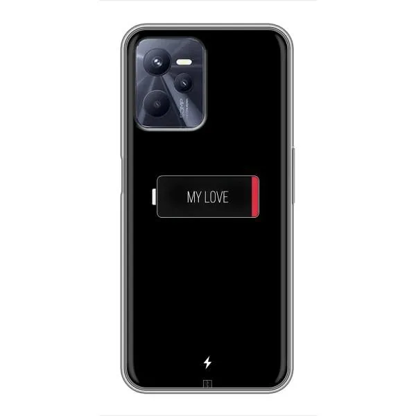 Чехол с принтом «Love battery» для Realme C35