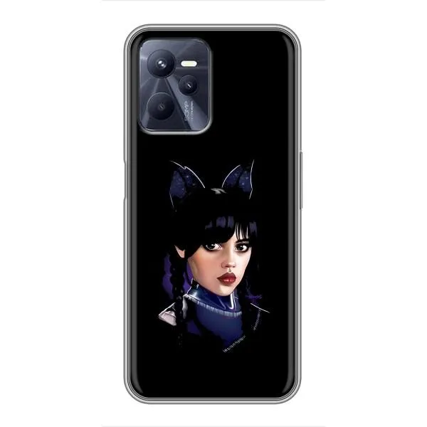 Чохол з принтом «серйозна Венздей» для Realme C35