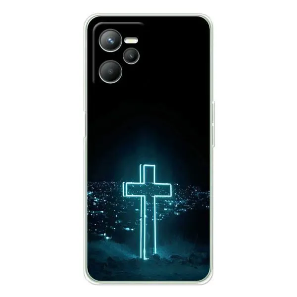 Чохол з принтом «Хрест і місто» для Realme C36