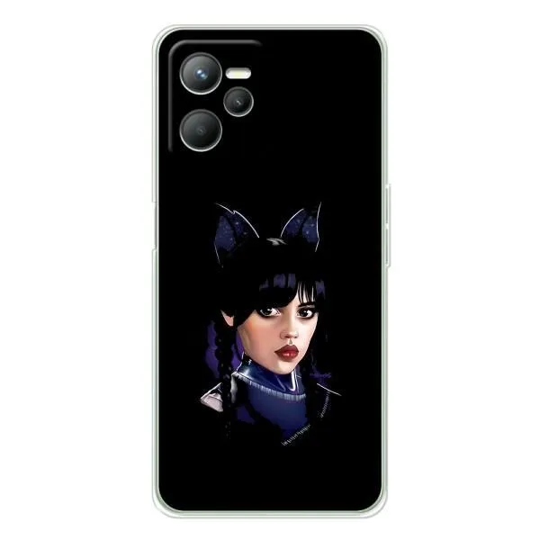 Чохол з принтом «серйозна Венздей» для Realme C36