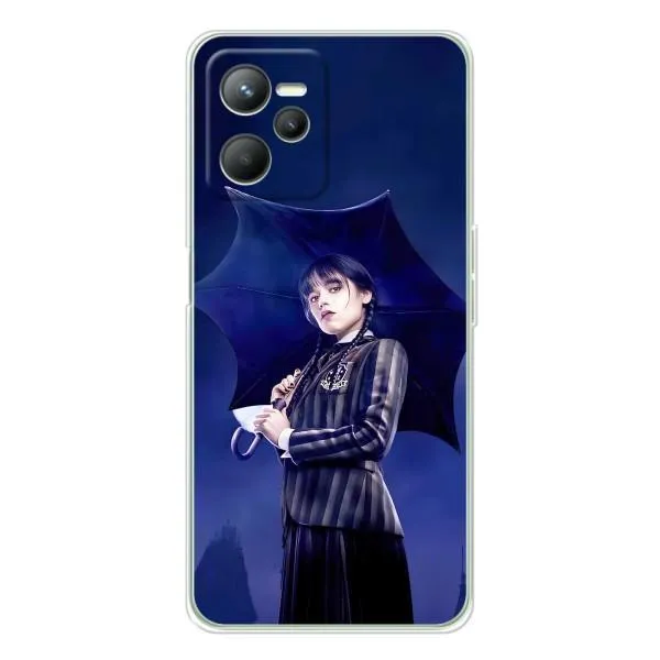 Чохол з принтом «Венздей з парасолькою» для Realme C36