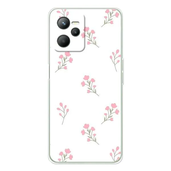Чехол с принтом «Розовые цветы» для Realme C36 Чехол с принтом «Розовые цветы» для Realme C36