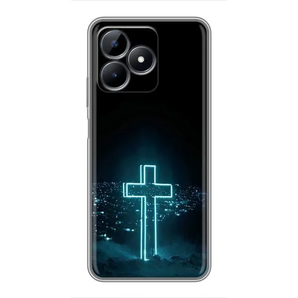 Чохол з принтом «Хрест і місто» для Realme C51 Чохол з принтом «Хрест і місто» для Realme C51