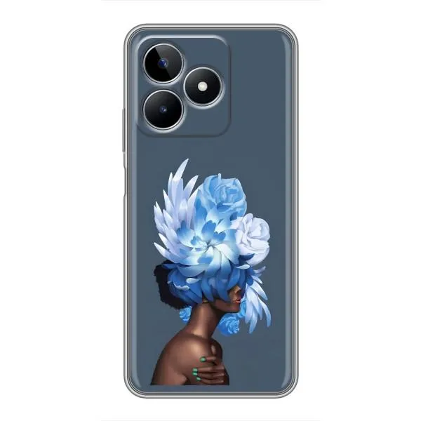 Чехол с принтом «Цветы на голове» для Realme C53