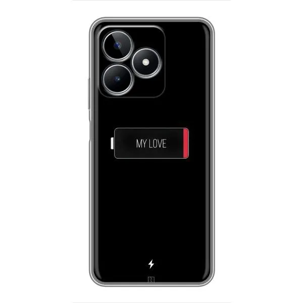 Чехол с принтом «Love battery» для Realme C53