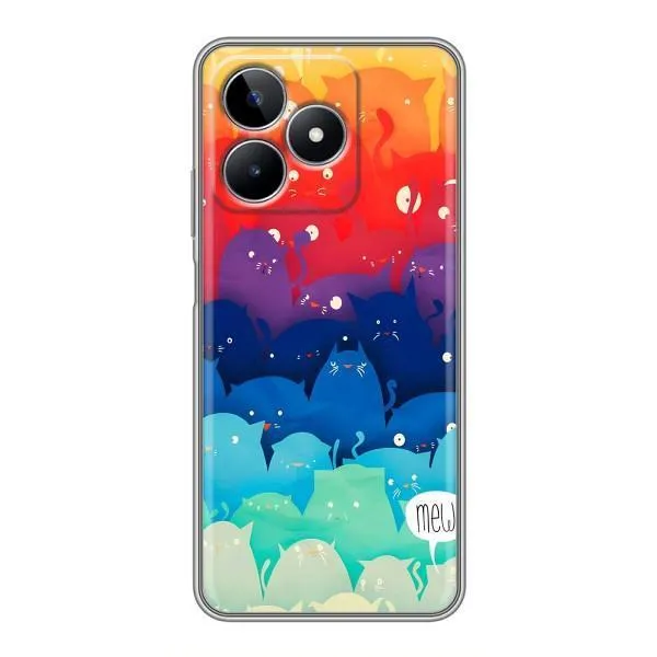 Чехол с принтом «Mew» для Realme C53