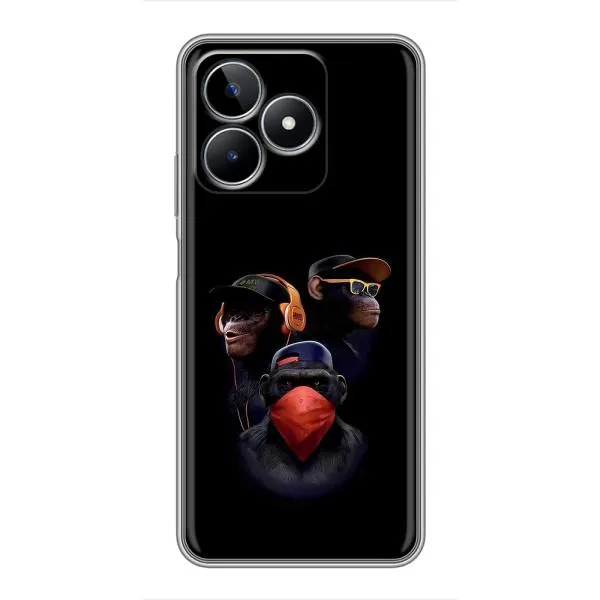 Чехол с принтом «Три обезьяны» для Realme C53
