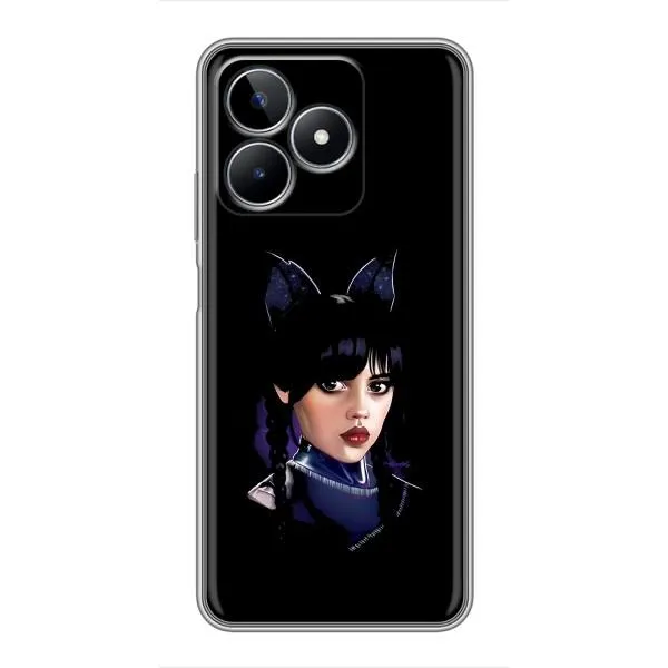 Чохол з принтом «серйозна Венздей» для Realme C53