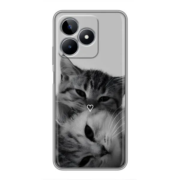 Чехол с принтом «Пара котов» для Realme C53