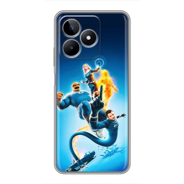Чехол с принтом «Герои Фантастическая Четверка» для Realme C53 Чехол с принтом «Герои Фантастическая Четверка» для Realme C53
