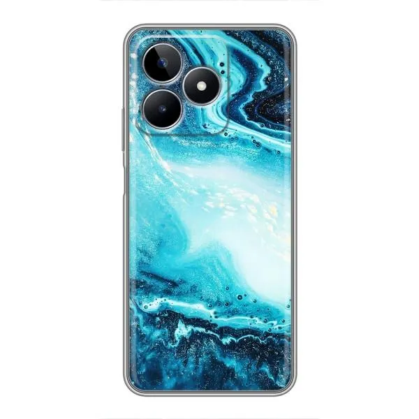 Чехол с принтом «Голубой мрамор» для Realme C53 Чехол с принтом «Голубой мрамор» для Realme C53