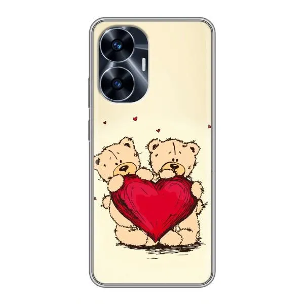 Чехол с принтом «Медвежонки» для Realme C55