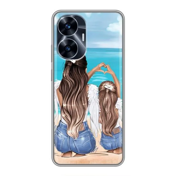 Чехол с принтом «Мама с доченькой» для Realme C55