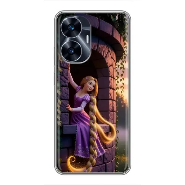 Чехол с принтом «Рапунцель на башне» для Realme C55