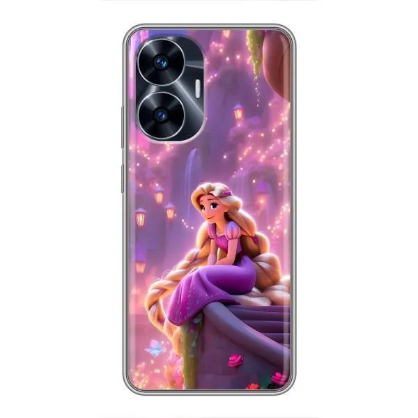 Чехол с принтом «Рапунцель в замке» для Realme C55