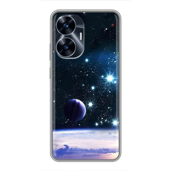 Чехол с принтом «Космический вид» для Realme C55