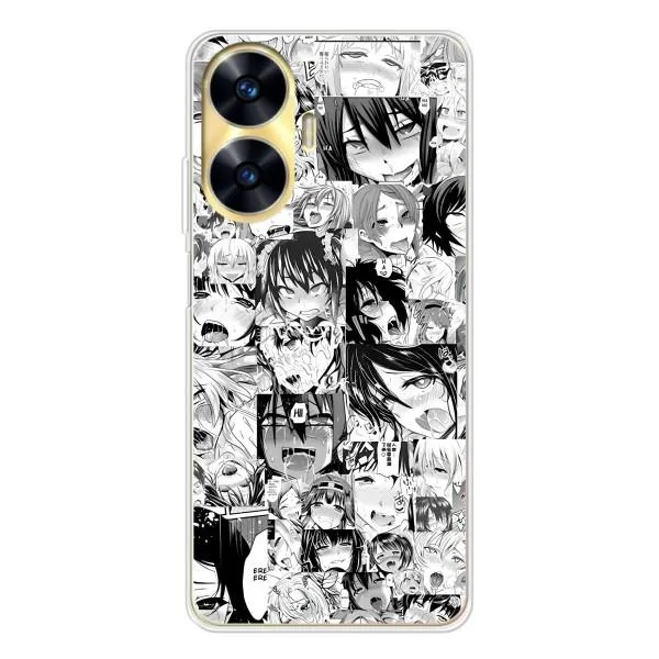 Чехол с принтом «Ahegao manga» для Realme C56 Чехол с принтом «Ahegao manga» для Realme C56