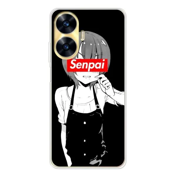 Чехол с принтом «Senpai» для Realme C56 Чехол с принтом «Senpai» для Realme C56