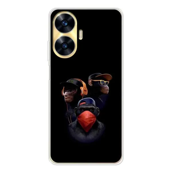 Чехол с принтом «Три обезьяны» для Realme C56 Чехол с принтом «Три обезьяны» для Realme C56