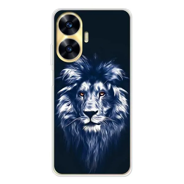 Чехол с принтом «Синий Лев» для Realme C56