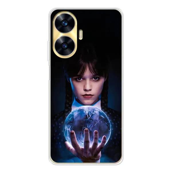 Чехол с принтом «Магическая сфера Уэнздей» для Realme C56