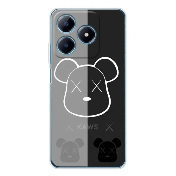 Чехол с принтом «БеарБрик глаза» для Realme C61 Чехол с принтом «БеарБрик глаза» для Realme C61