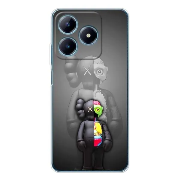 Чехол с принтом «Тело Bearbrick» для Realme C61 Чехол с принтом «Тело Bearbrick» для Realme C61