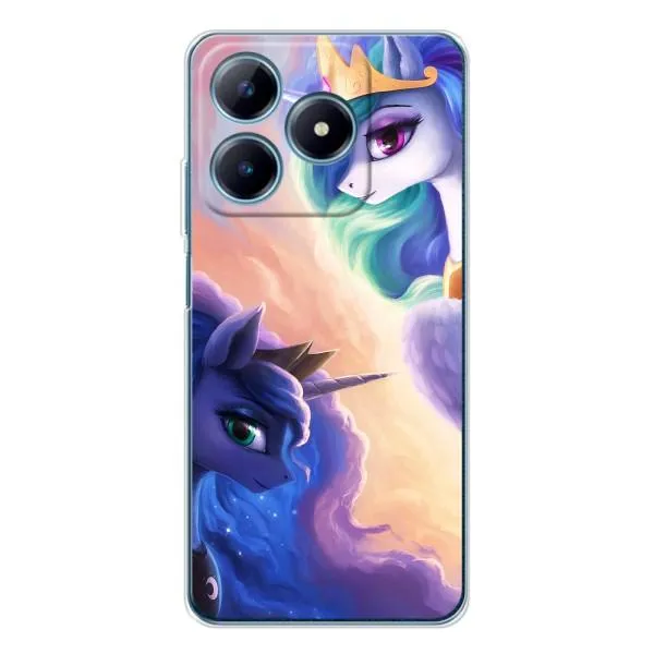 Чехол с принтом «Единорожки» для Realme C61