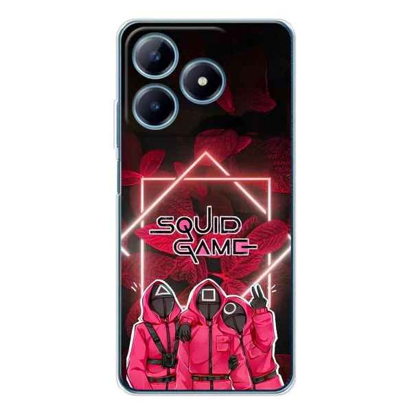 Чехол с принтом «Охранники Игра кальмара» для Realme C61 Чехол с принтом «Охранники Игра кальмара» для Realme C61