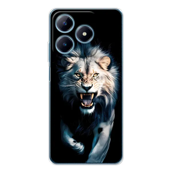 Чехол с принтом «Лев в темноте» для Realme C61 Чехол с принтом «Лев в темноте» для Realme C61