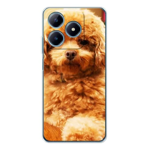 Чехол с принтом «Щенок Бишон» для Realme C63 4G