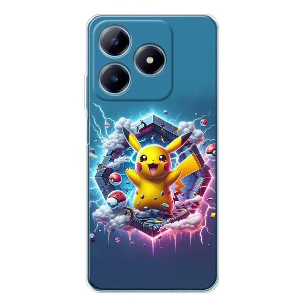 Чехол с принтом «Лого Пикачу» для Realme C63 4G