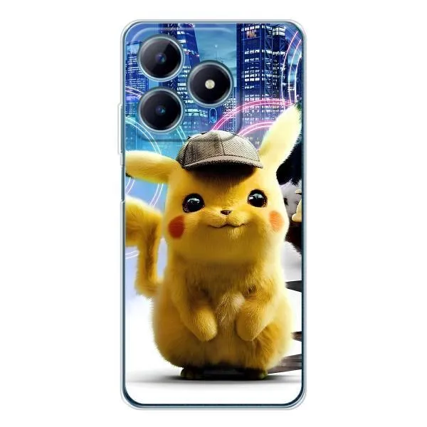 Чехол с принтом «Пикачу в городе» для Realme C63 4G
