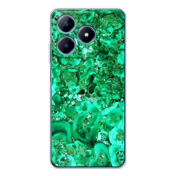 Чехол с принтом «Салатный Мрамор» для Realme C63 4G
