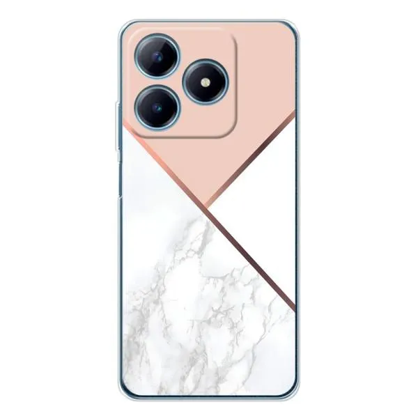 Чехол с принтом «Тройной мрамор» для Realme C63 4G