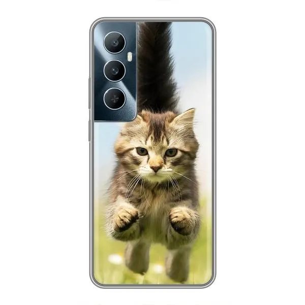 Чохол з принтом «Прижок кота» для Realme C65 Чохол з принтом «Прижок кота» для Realme C65