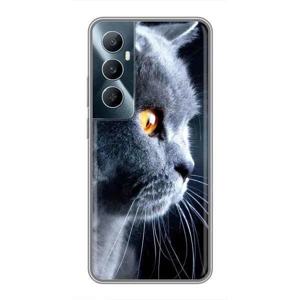 Чохол з принтом «Сірий Кіт» для Realme C65 Чохол з принтом «Сірий Кіт» для Realme C65